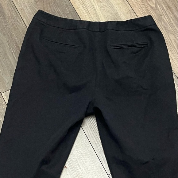 Chicos Womens Straight Leg Pants Black Mid Rise Stretch Pockets 2 US 12/14 - Picture 8 of 9